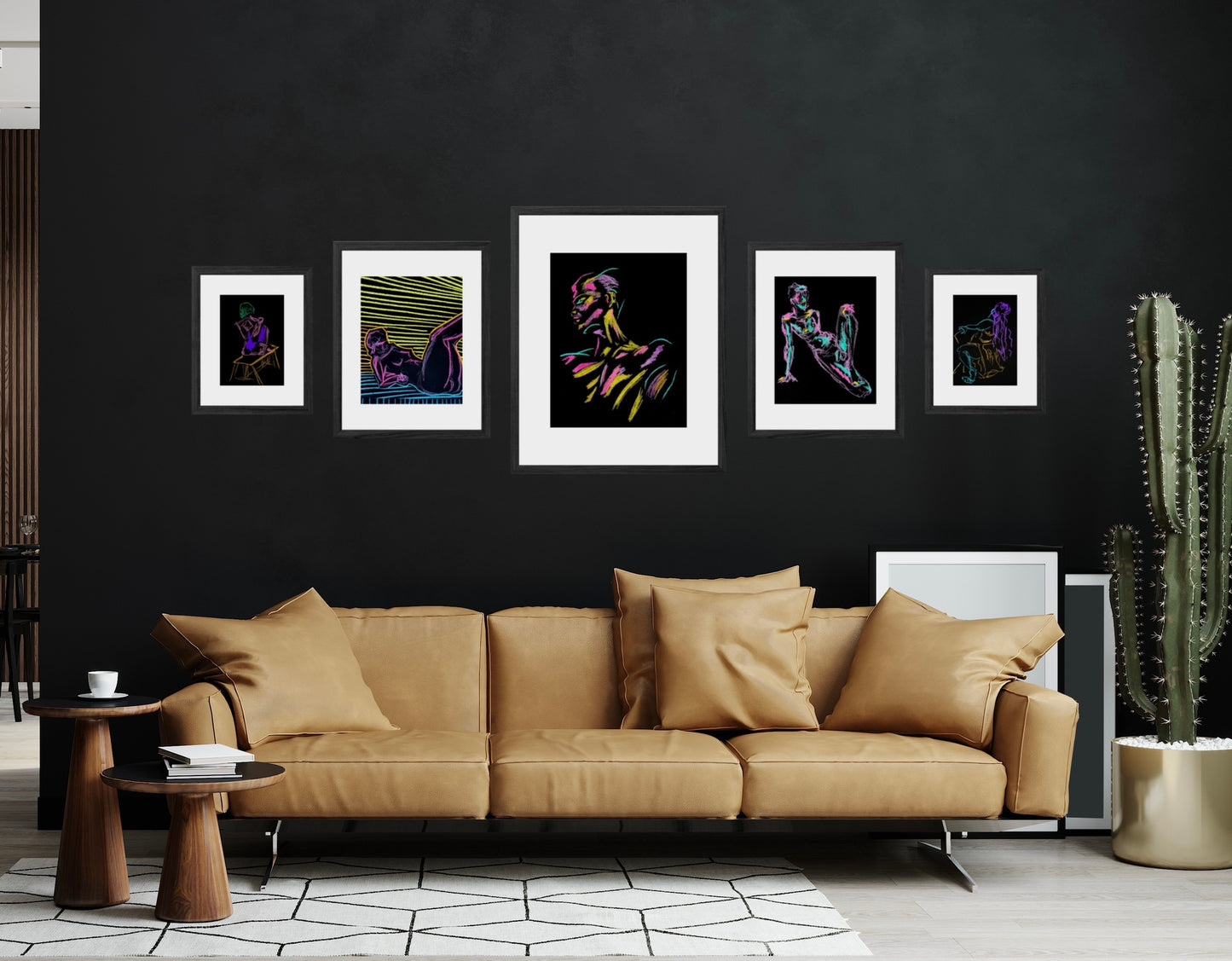 Diva Wall Set - Pastels, Paints, and Portraits