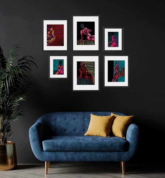 Primary Wall Set - Pastels, Paints, and Portraits
