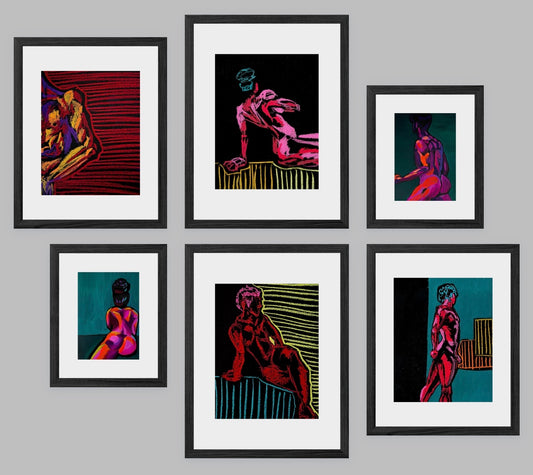 Primary Wall Set - Pastels, Paints, and Portraits