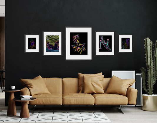 Diva Wall Set - Pastels, Paints, and Portraits