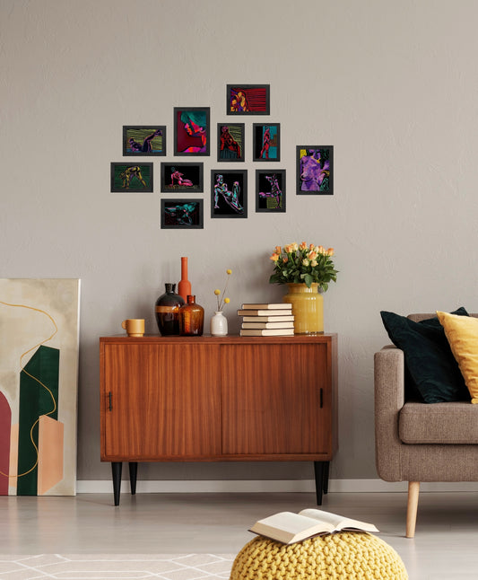 Grounded Wall Set - Pastels, Paints, and Portraits